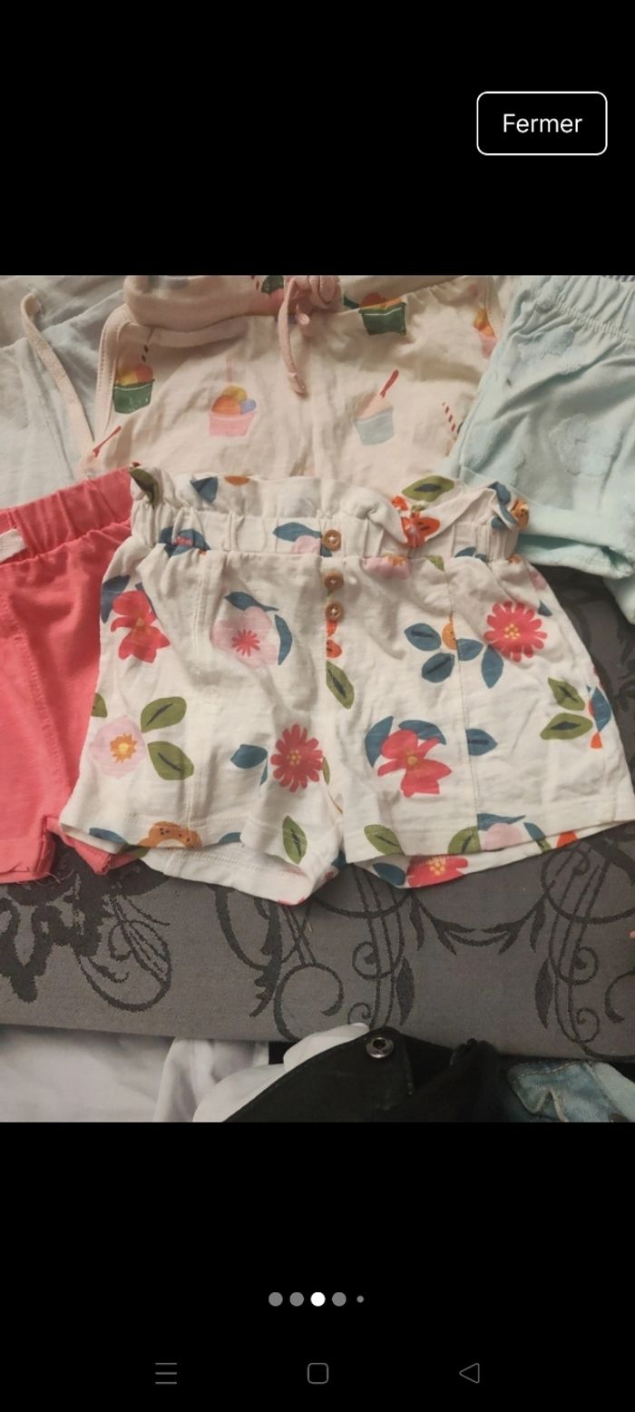 Lot shorts bébé filles - photo numéro 2