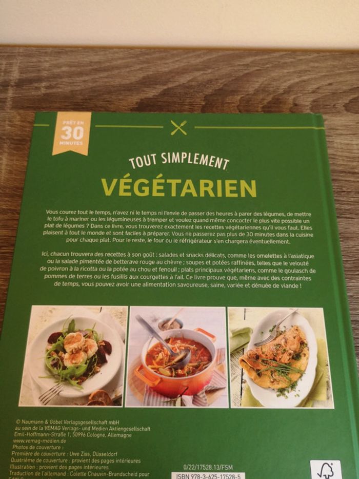 Grand livre de cuisine Tout Simplement Végétarien - photo numéro 3