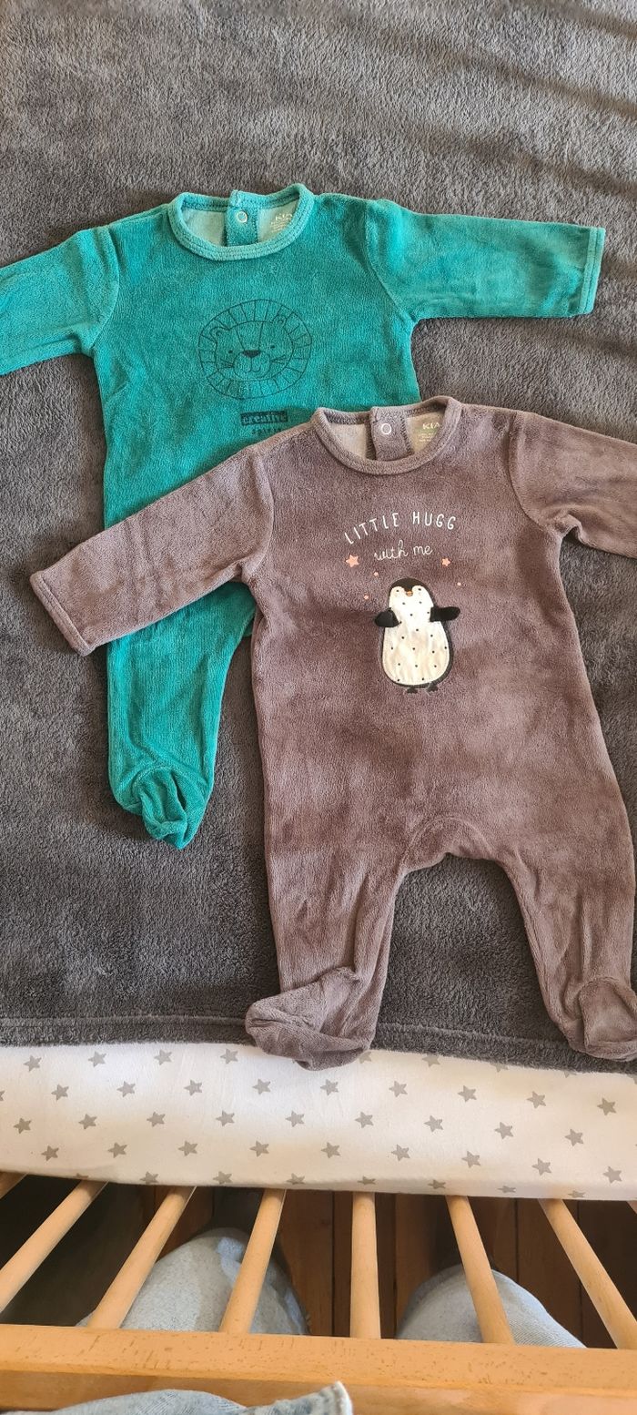 Pyjamas-dors-bien en velours - photo numéro 2