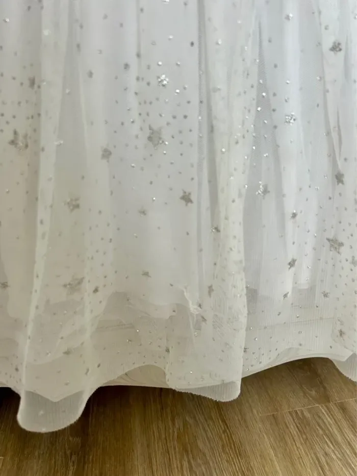Superbe robe petit bateau haut rayé marinière bas à tulle étoile taille 8 ans - photo numéro 6
