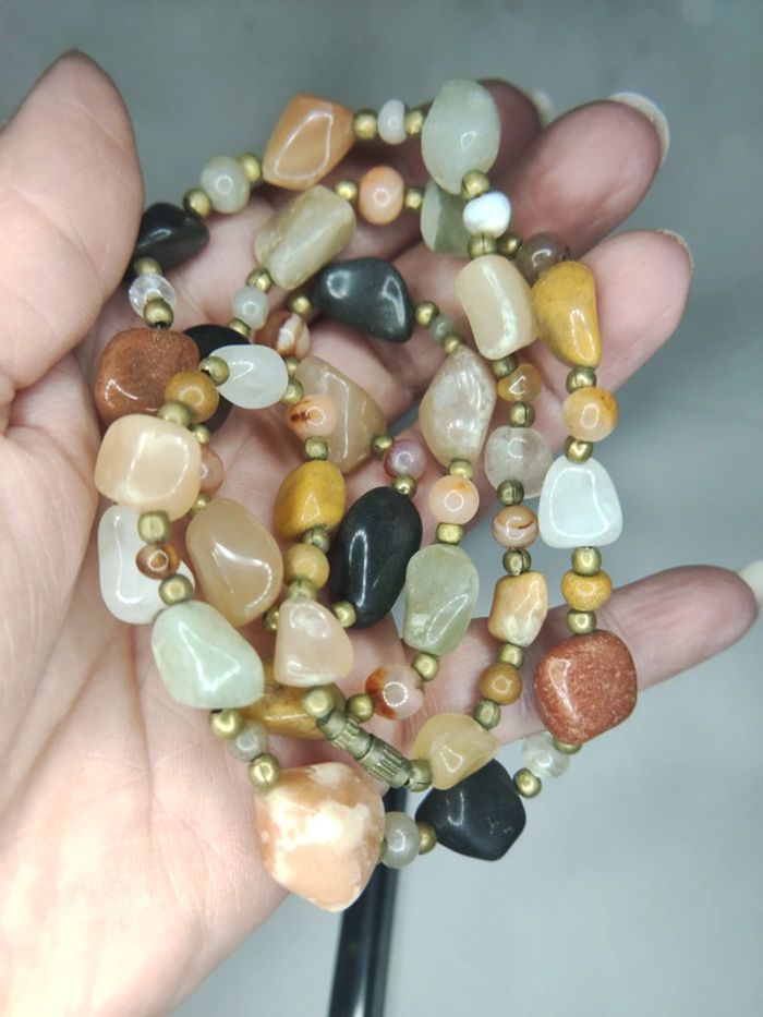 Collier en pierres lithothérapie - photo numéro 5