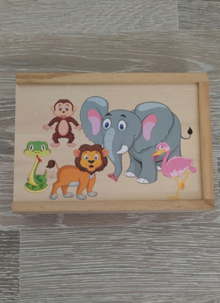 Dominos animaux en bois - photo numéro 2