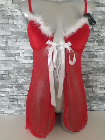 Nuisette sexy rouge Noel T95B