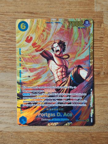 Carte One Piece Ultra rare Portgas D. Ace 119 Successeurs op13