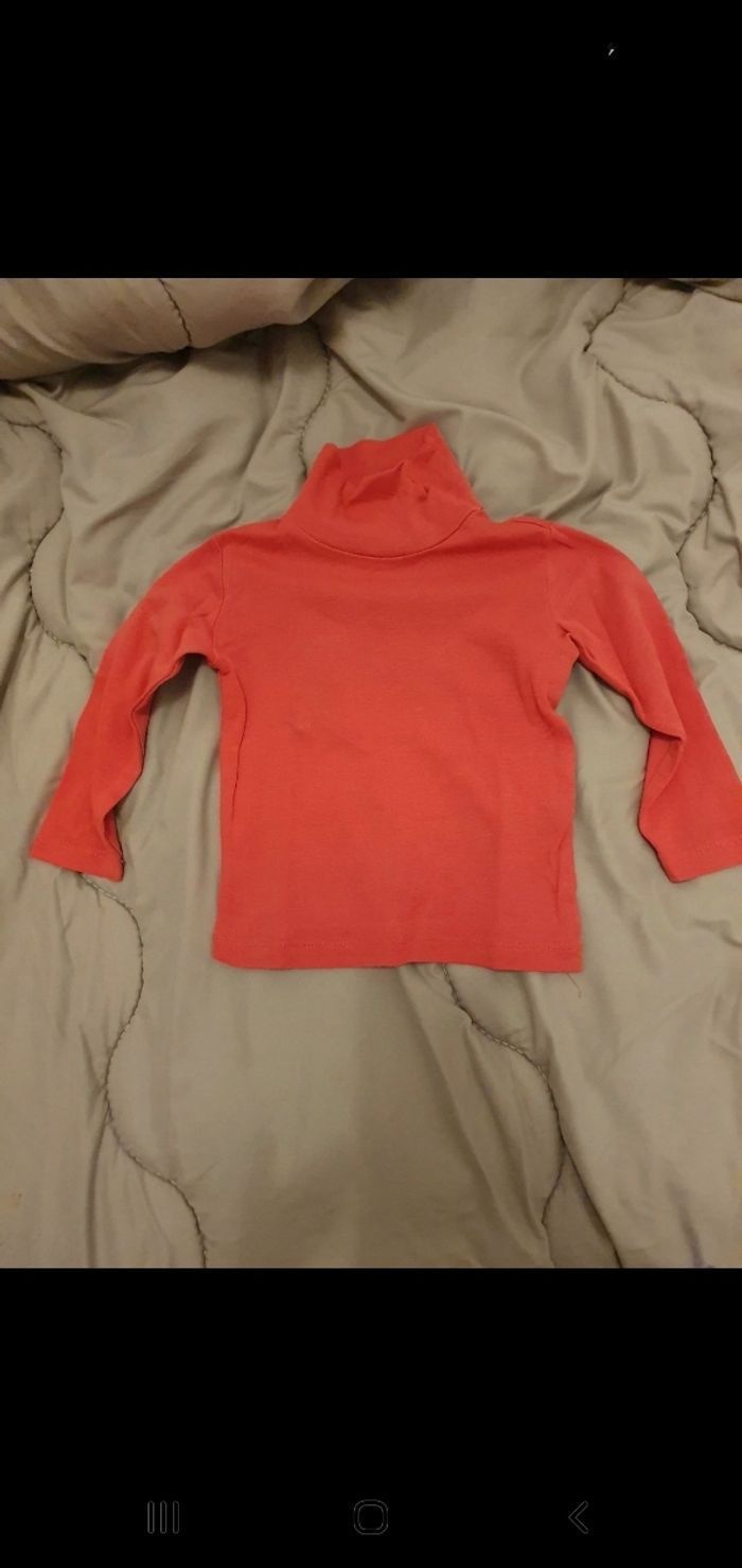 T shirt ml col roulé/sous pull