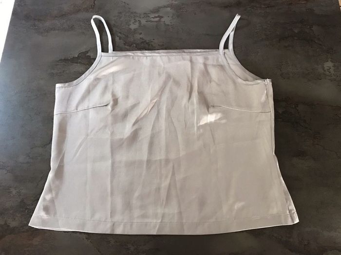 Caraco gris satiné marque Un Deux Trois taille 44 - photo numéro 2