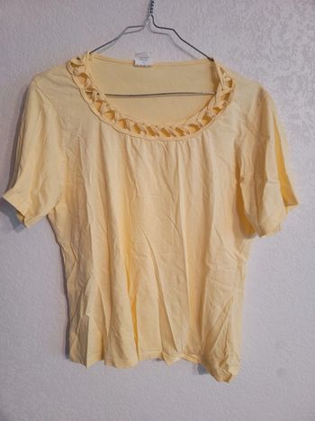T-shirt unique avec Maille été  vintage élégant