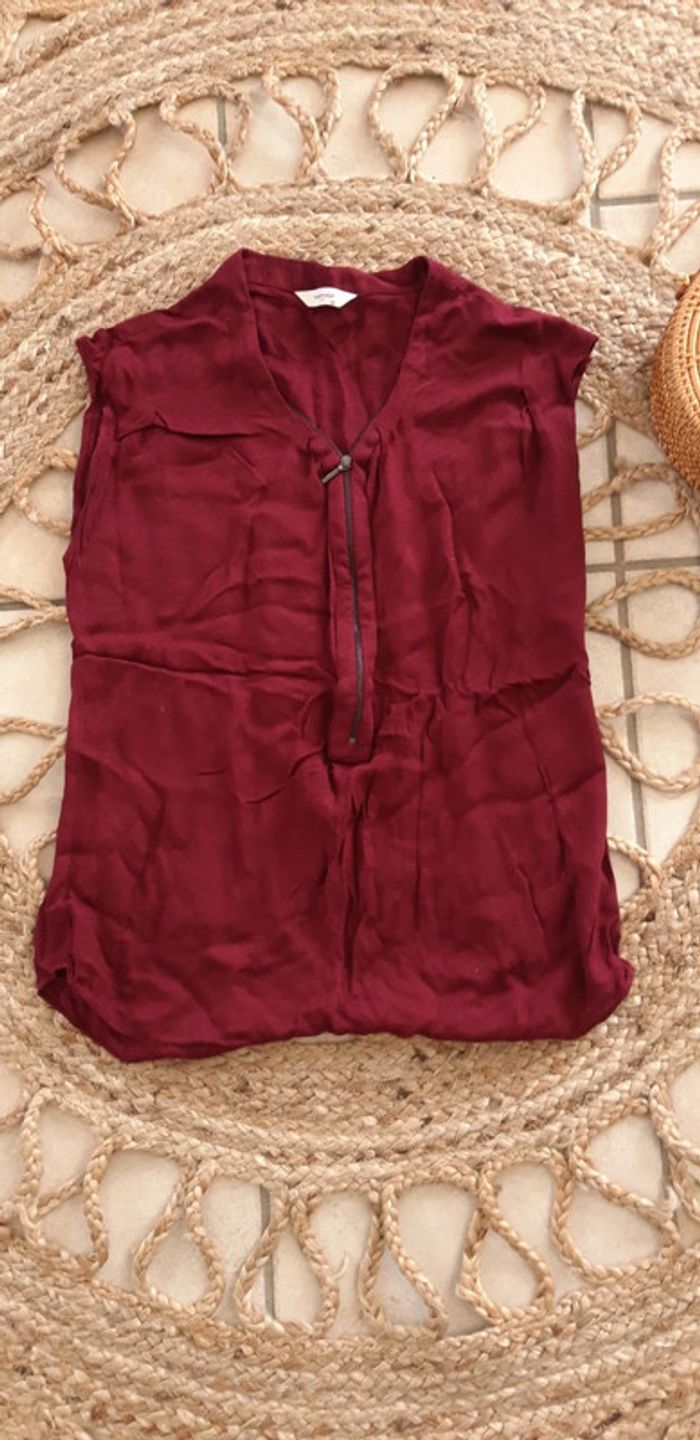 Blouse Naf Naf bordeaux