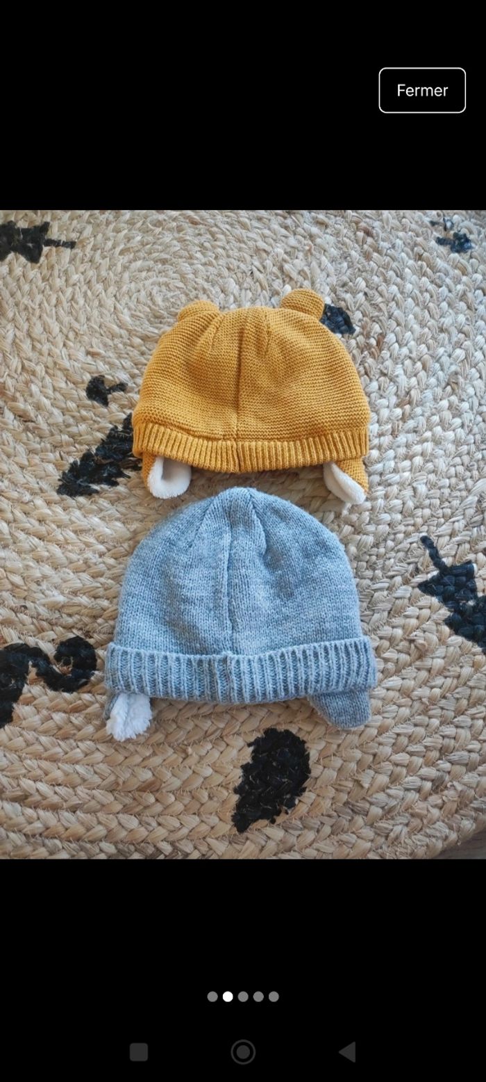 2 bonnets garçon - photo numéro 2