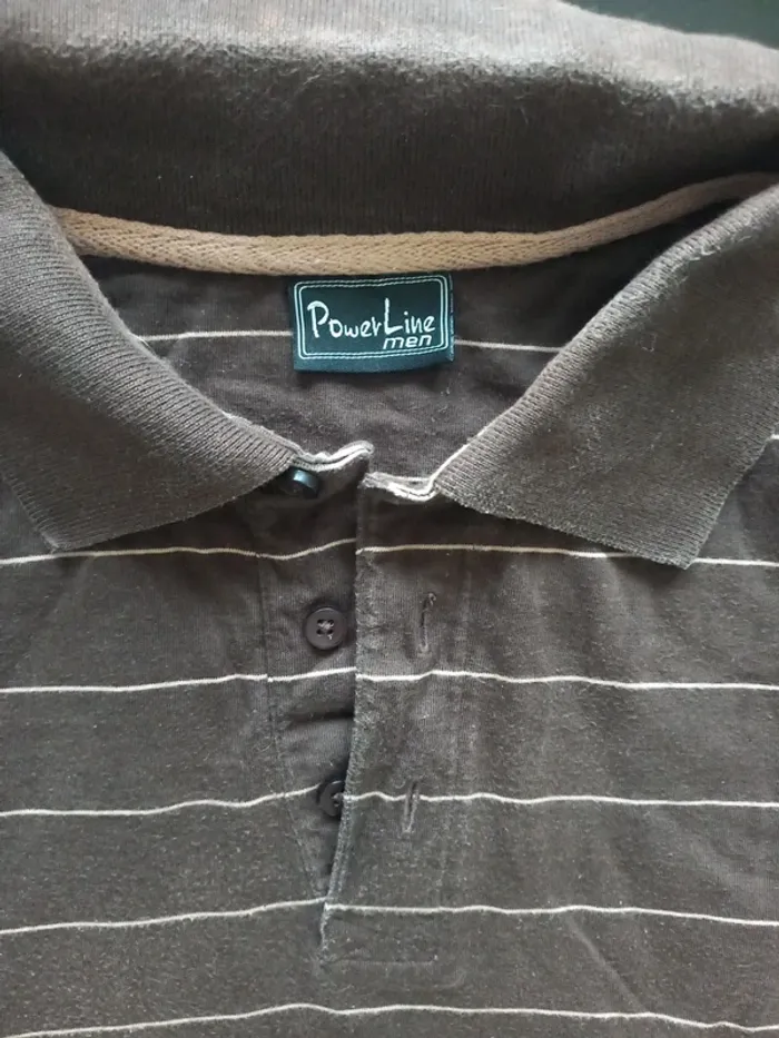 Polo homme marron T.M/L - photo numéro 3