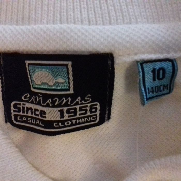 Polo blanc manches longues - Canamas pour Tobogan - T.10ans - Neuf - photo numéro 10