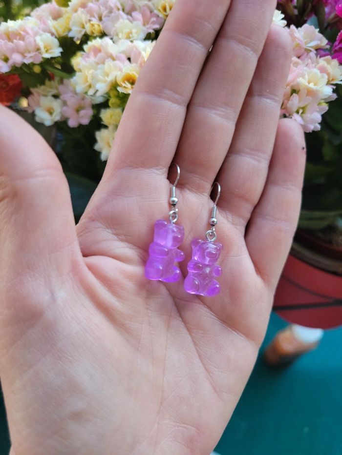 Boucles nounours haribo rose - photo numéro 5