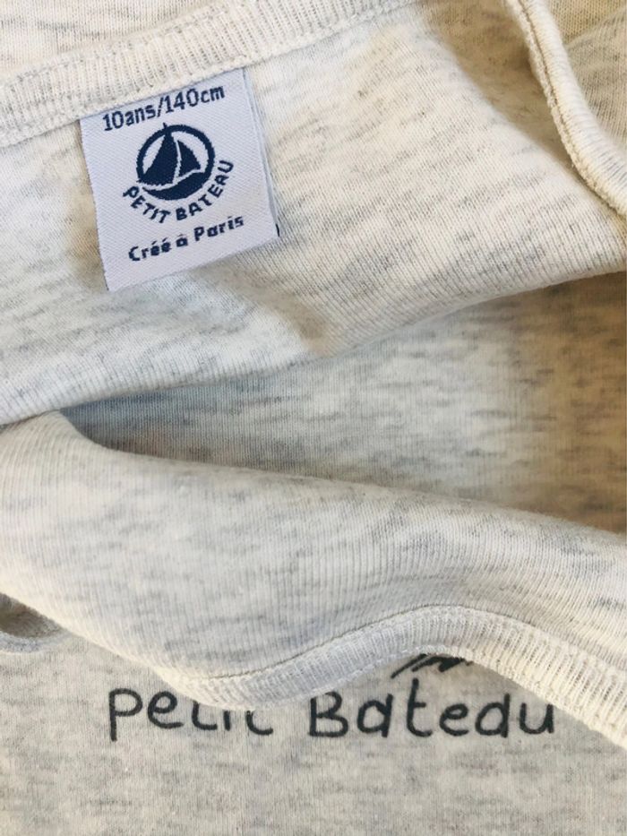 T-shirt sérigraphié chat Petit bateau T-10 ans - photo numéro 4