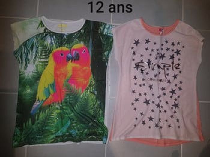 Lot t shirts 12 ans