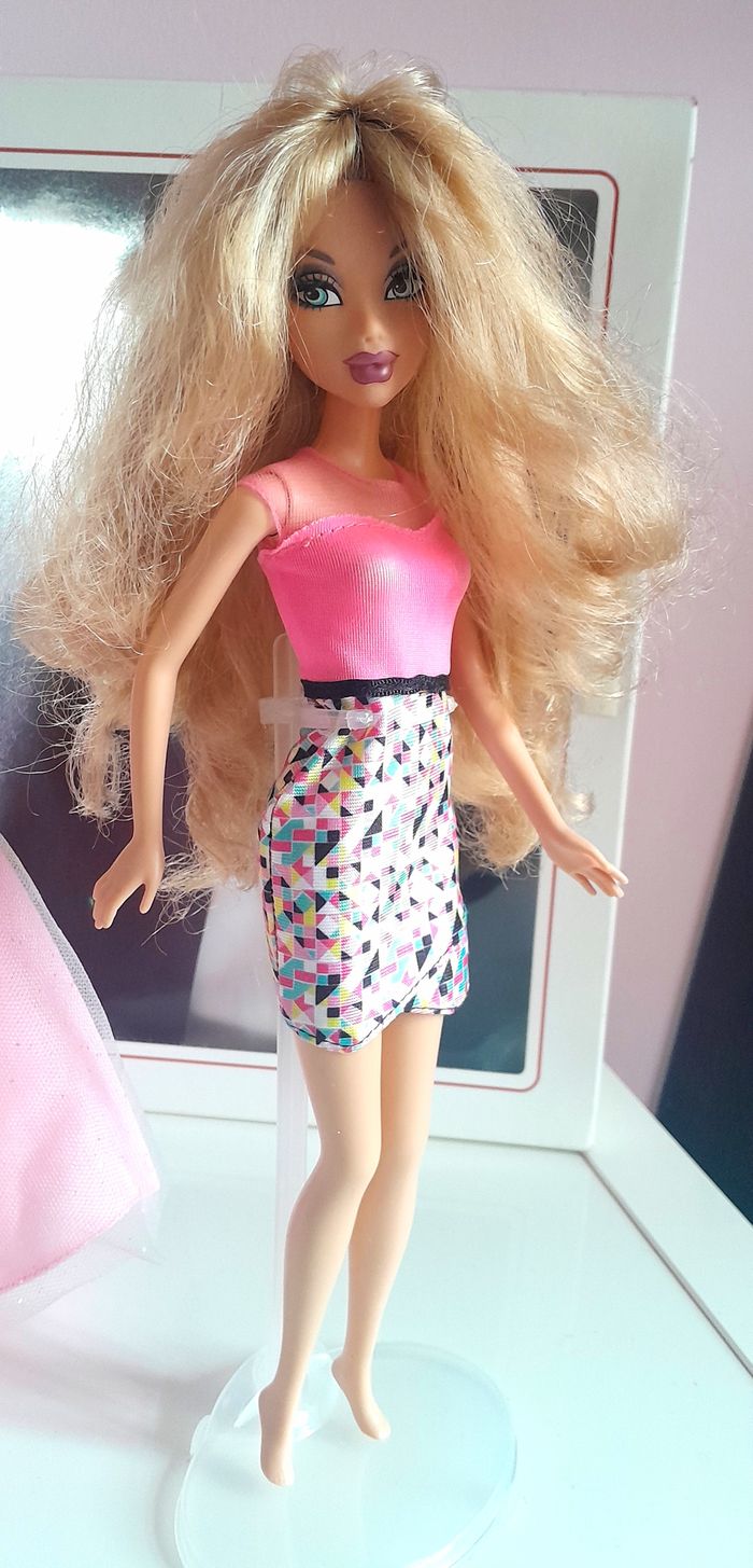 poupée barbie vintage 1999 my scene blonde avec cils - photo numéro 9