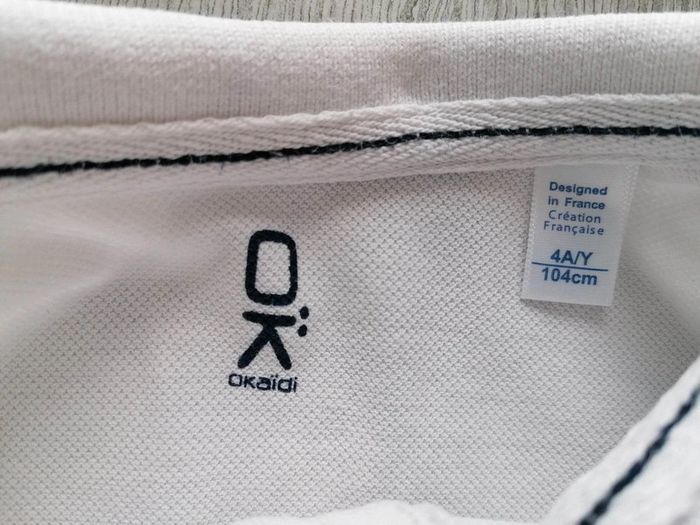 Ensemble Polo manches courtes blanc/ bermuda imprimé 4 ans - photo numéro 4