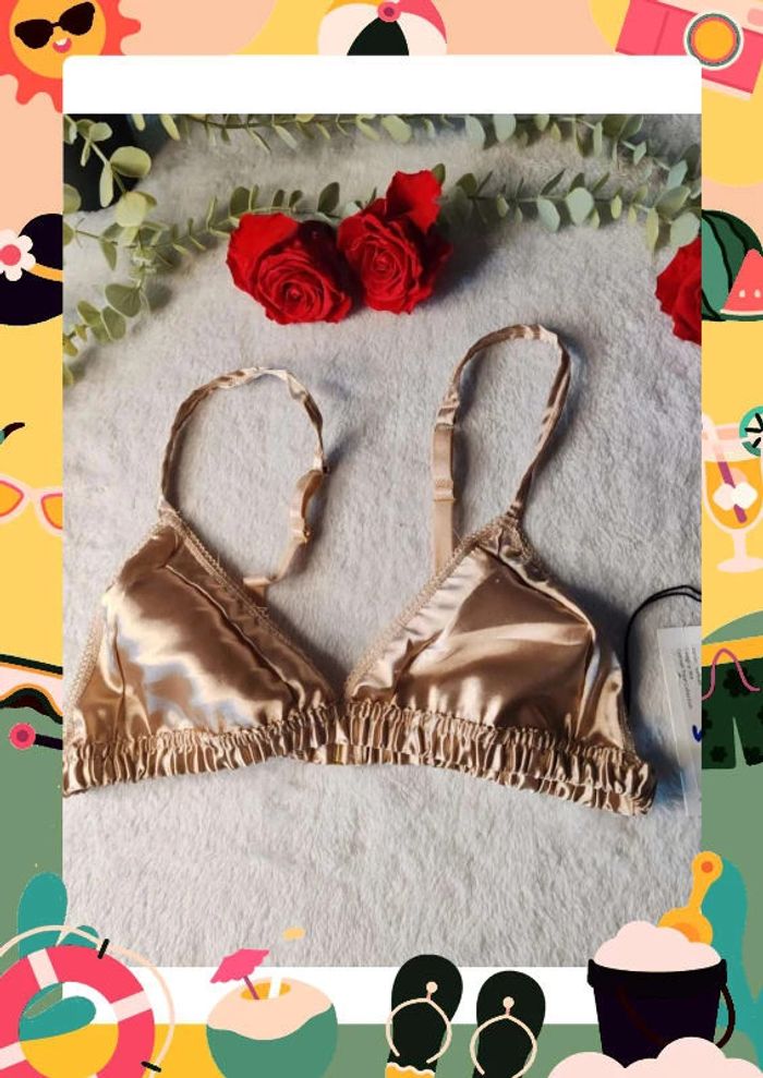 Soutien gorge doré bumpro