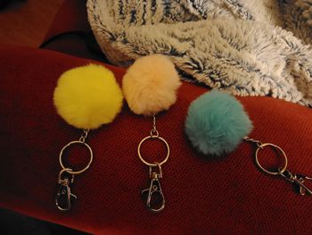 Porte clé pompom