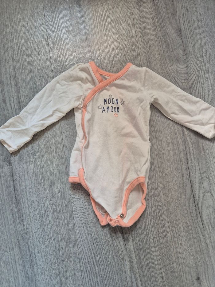 4 bodies fille Manches longues 6 mois - photo numéro 3