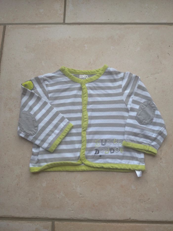 Gilet brassière Garçon 9 mois Super doudou Orchestra 100% coton