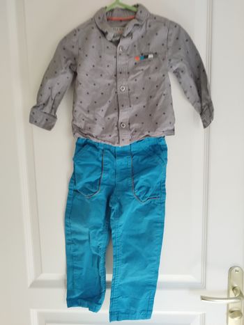 Ensemble 2 pièces enfant Tape à l'Oeil – haut + bas –18 mois- très bon état