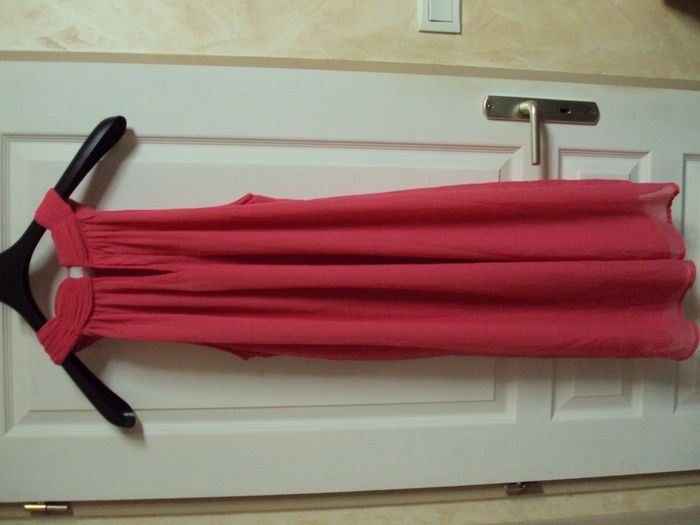 Robe voile fuchsia sans manches - photo numéro 2