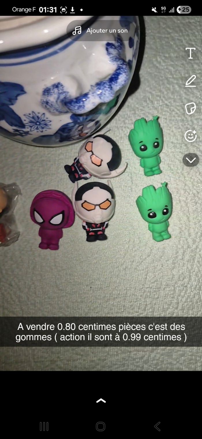 Lot Gomme marvel - photo numéro 3