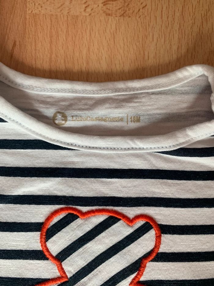Tee shirt marinière Lulu Castagnette 18 mois - photo numéro 4