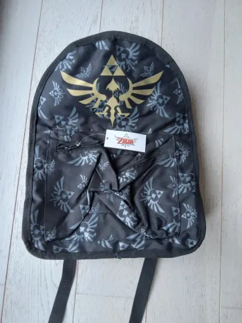 Sac à dos zelda réversible vert noir