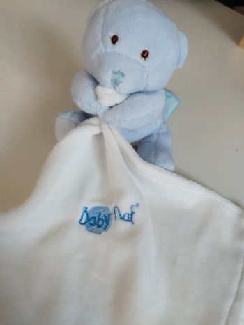 Doudou ours bleu Baby Nat'