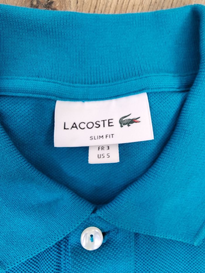 Polo lacoste bleu taille S neuf - photo numéro 5
