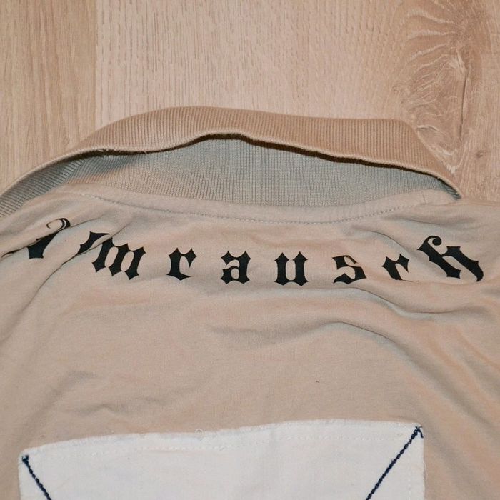 High Society Designed for Ritz Rosi Polo Col V Beige Homme Exclusive Vintage Deer Y2K (Taille M) - photo numéro 11