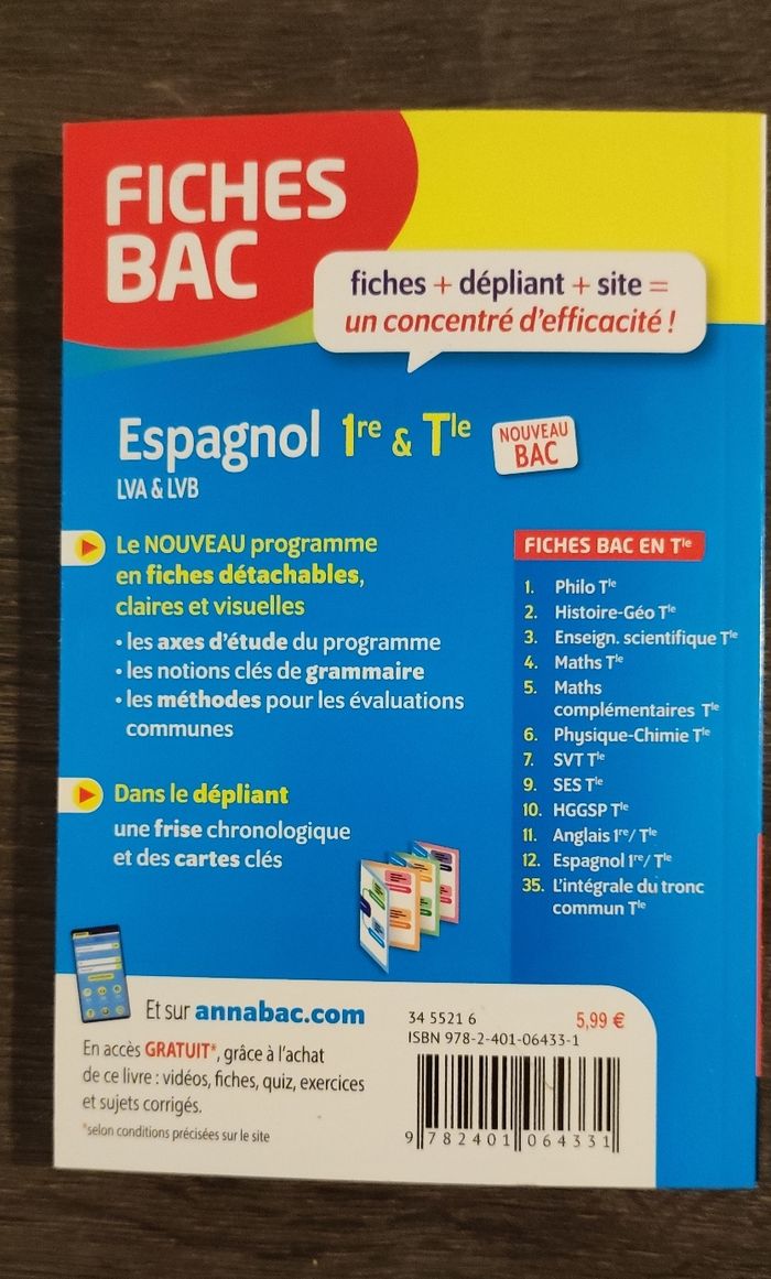 Livret fiches bac espagnol - photo numéro 2