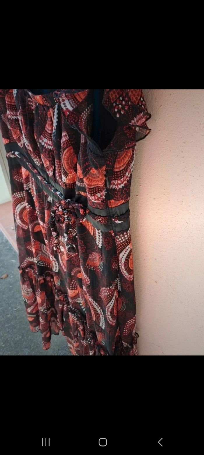 Robe femme xanaka taille 40 avec manches en voile volant et bas - photo numéro 5