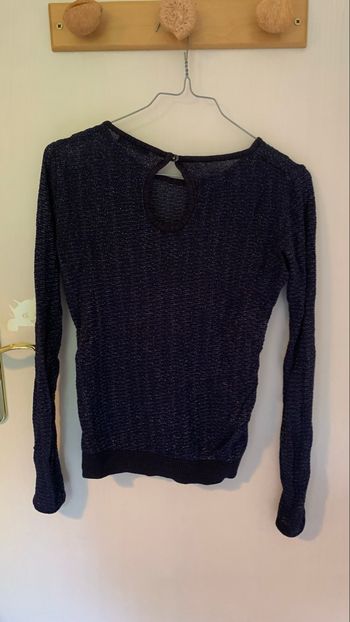 Pull transparent paillette