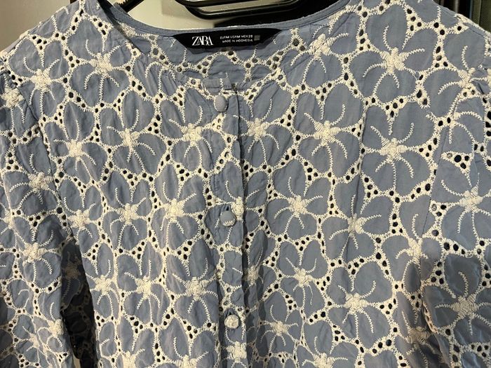 Blouse Zara broderie anglaise - photo numéro 3
