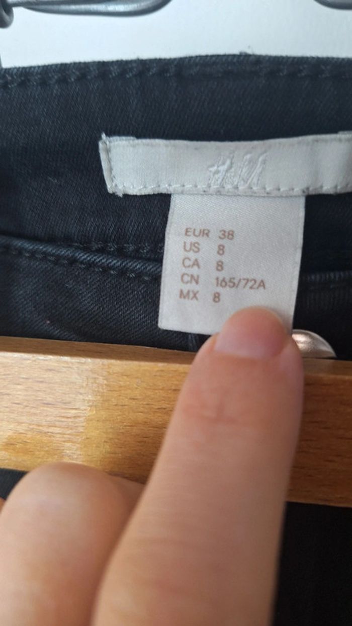 Jeans noir femme 38 h&m - photo numéro 4