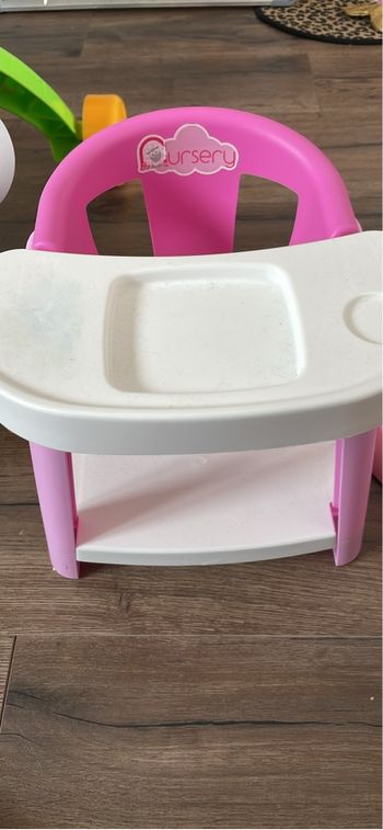 Chaise repas bébé poupée 