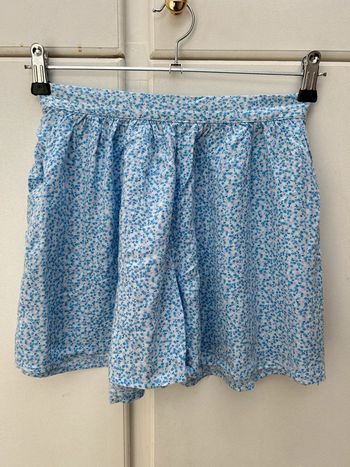 Short en coton hollister bleu à fleurs taille xs