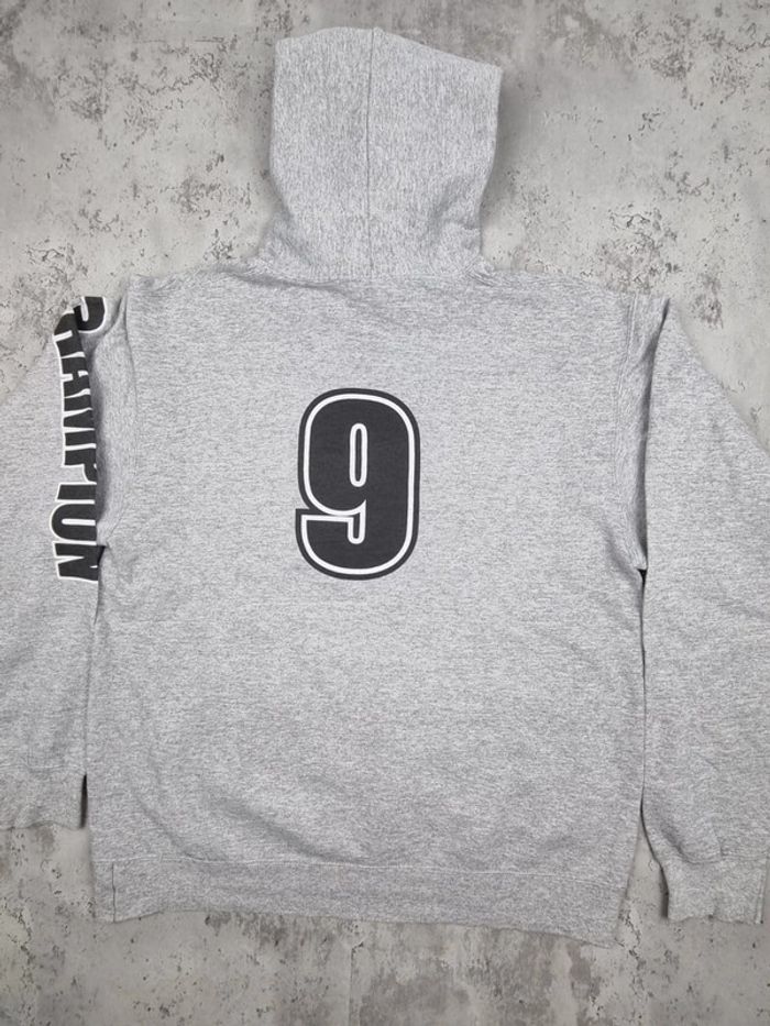 Pull capuche universitaire gris, M Hommes - photo numéro 4