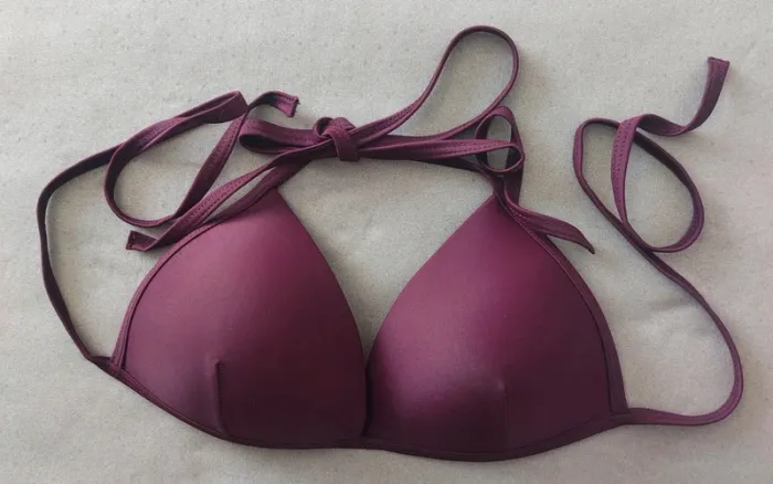 Maillot de bain bikini bordeaux Taille M - photo numéro 3