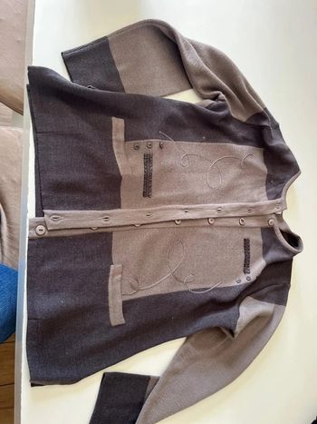 Gilet marron taille L