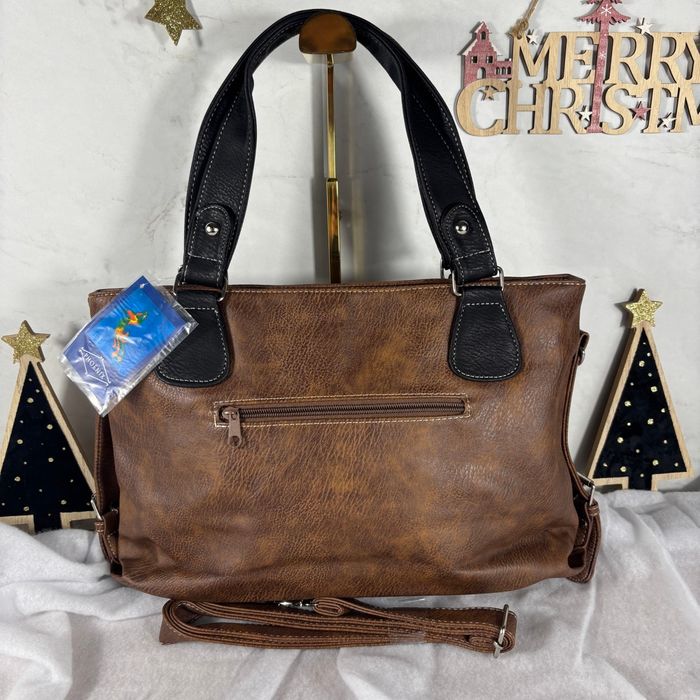 Grand sac à main marron et noir pratique & chic - photo numéro 4