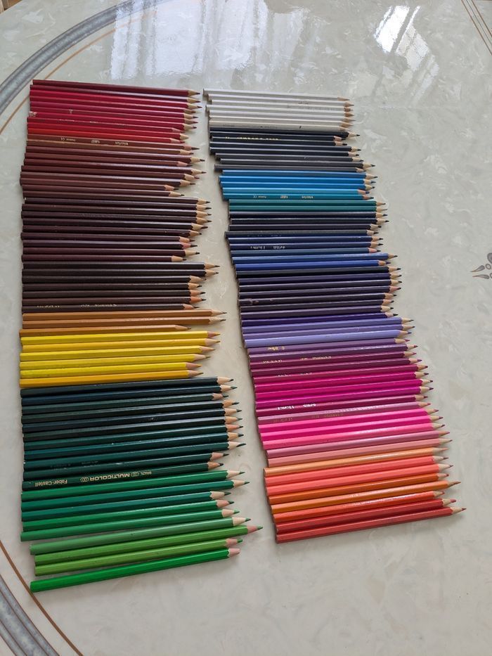 Lot de 126 crayons de couleur. - photo numéro 5