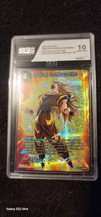 Carte gradee dragon ball card game 