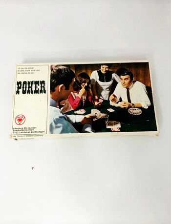 Jeu de poker vintage 