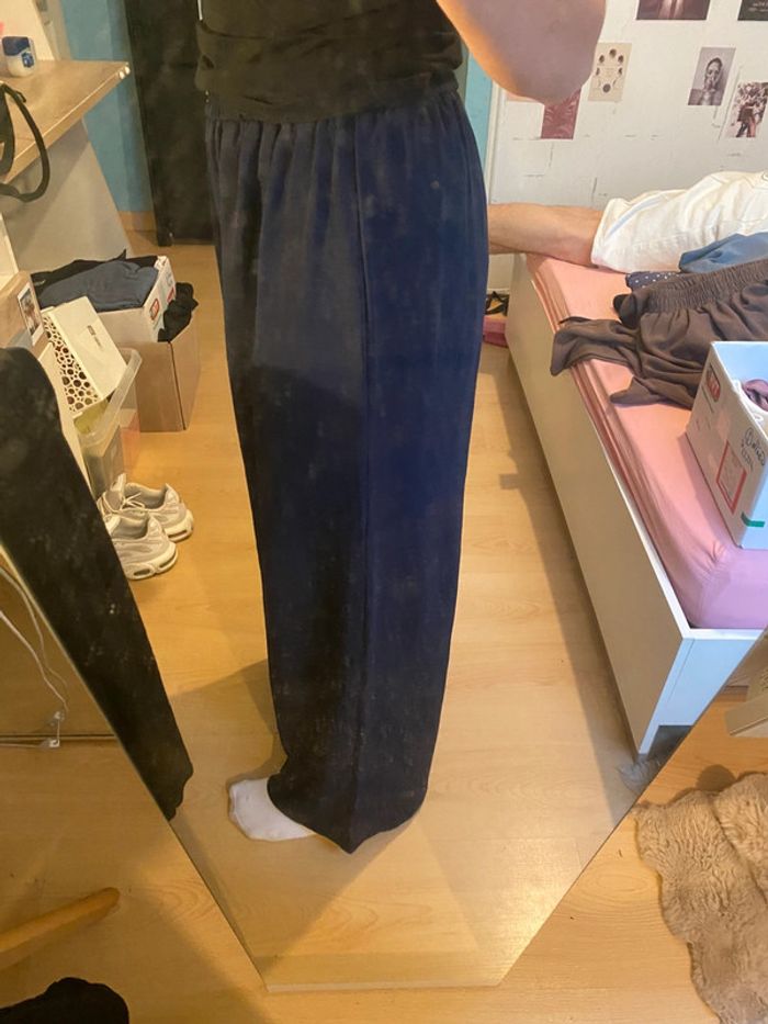 Pantalon large, léger bleu foncé - photo numéro 3