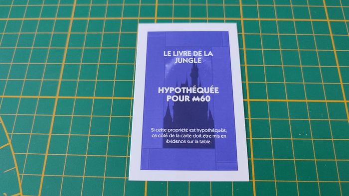 Titre de propriété Le livre de la jungle pièce jeu de société Monopoly Disney éditions Hasbro #B94 - photo numéro 2