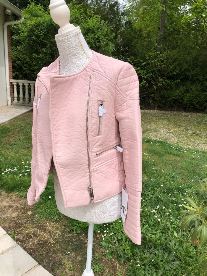 Blouson Zara en simili cuir neuve taille M - photo numéro 3