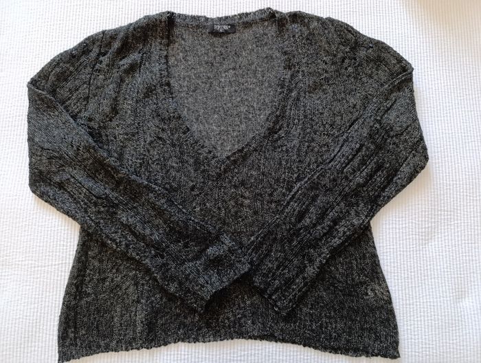 Pull gris anthracite Popcorn Taille S - photo numéro 3